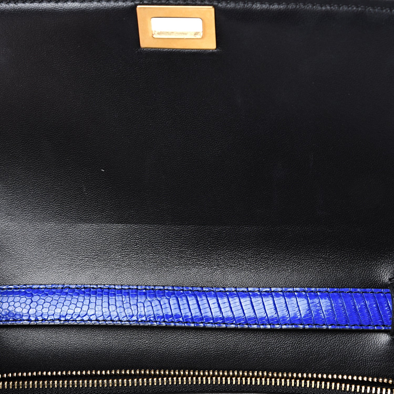 Celine Lizard Medium Classic Box Flap Bag Indigo 6 of 10