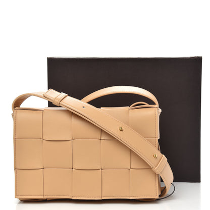 Bottega Veneta Nappa Maxi Intreccio Cassette Bag Almond 9 of 9