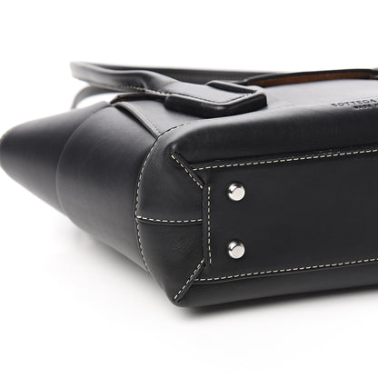 Bottega Veneta French Calfskin Maxi Intrecciato Small Arco Black 9 of 11