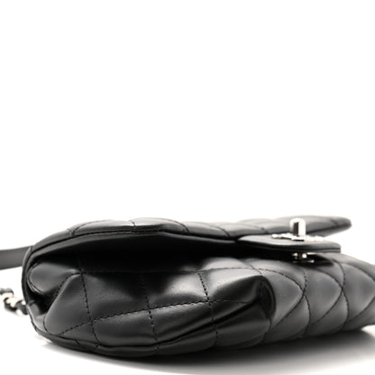 Chanel Calfskin Quilted CC Uniform Flap Belt Bag Black 9 of 11