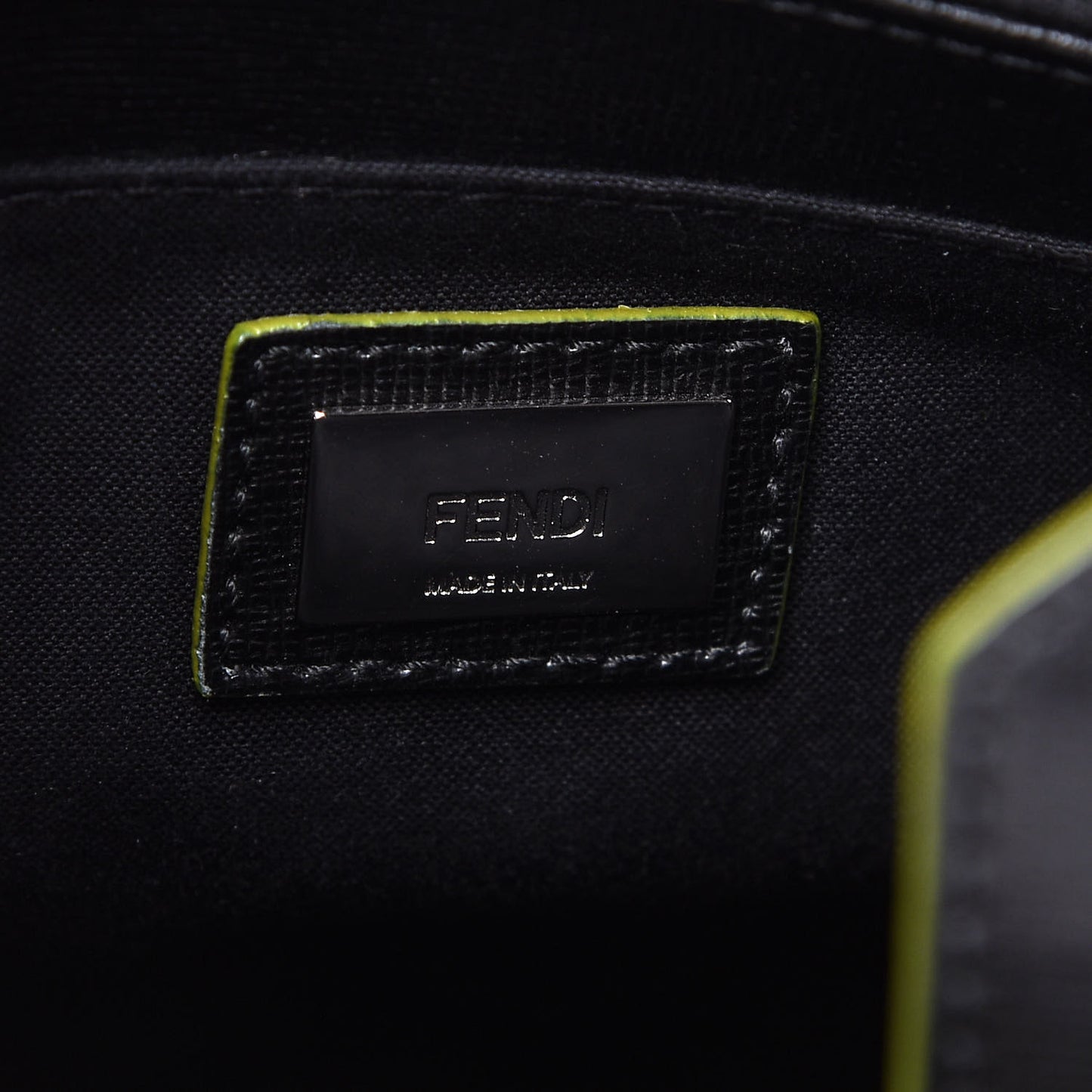 Vitello Elite Shearling Block Letter Petite 2Jours Tote Black