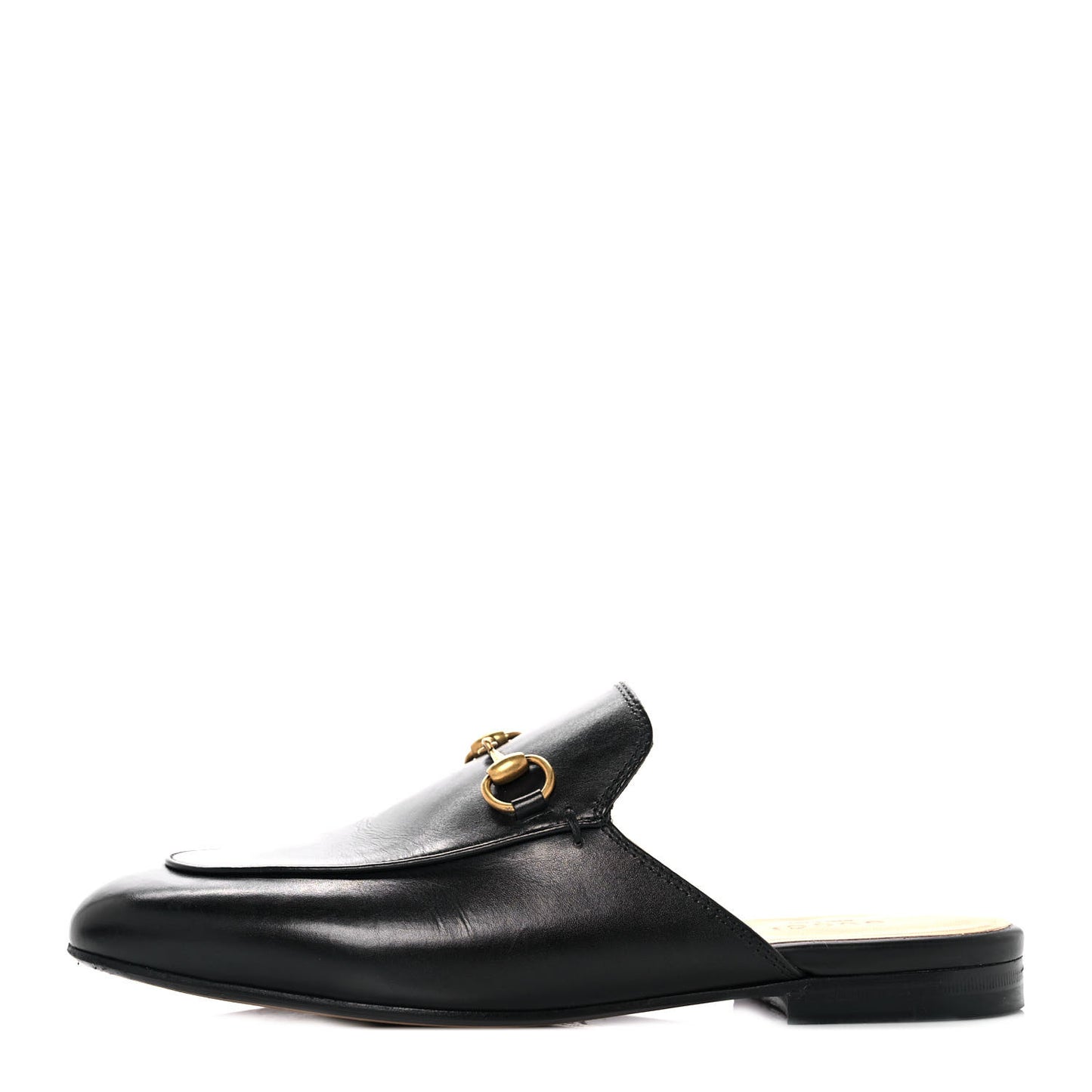 Calfskin Womens Princetown Slippers 37 Black