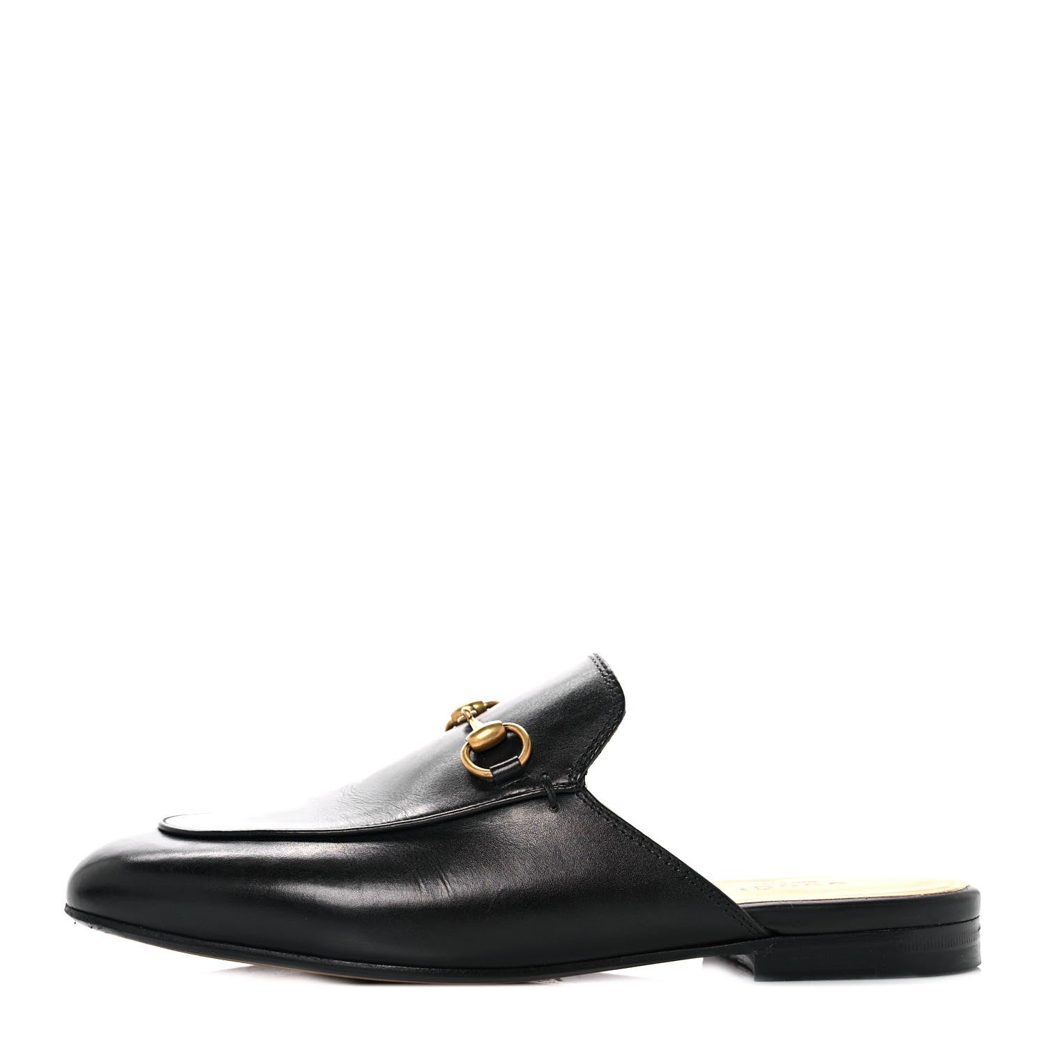 Gucci Calfskin Womens Princetown Slippers 37 Black 1 of 9