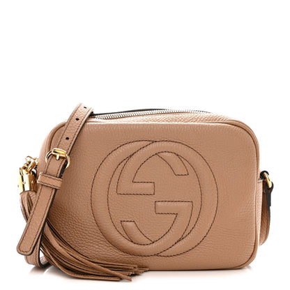 Gucci Pebbled Calfskin Small Soho Disco Bag Camelia 1 of 15