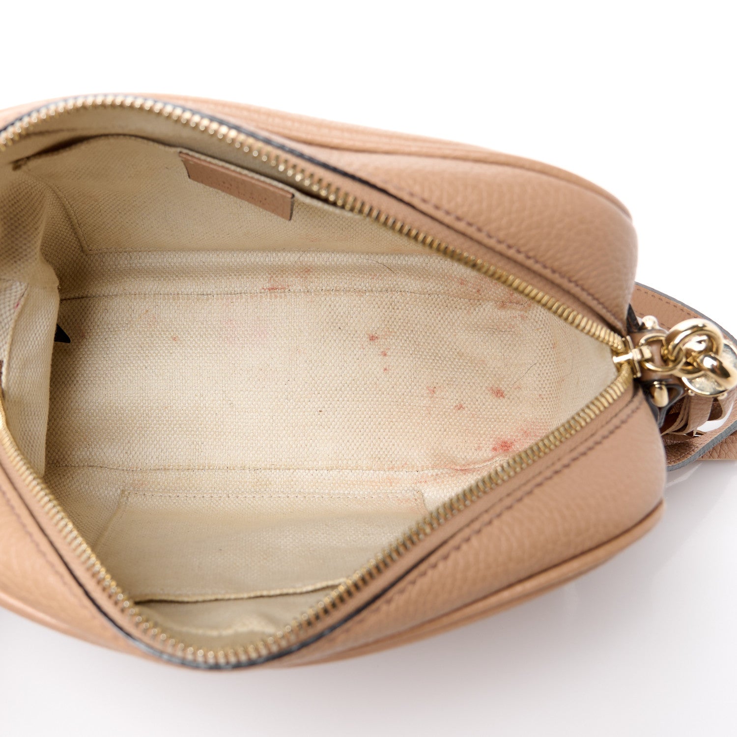 Gucci Pebbled Calfskin Small Soho Disco Bag Rose Beige 5 of 13