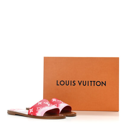 Louis Vuitton Monogram Escale Lock It Flat Mule 36 Rouge 9 of 9