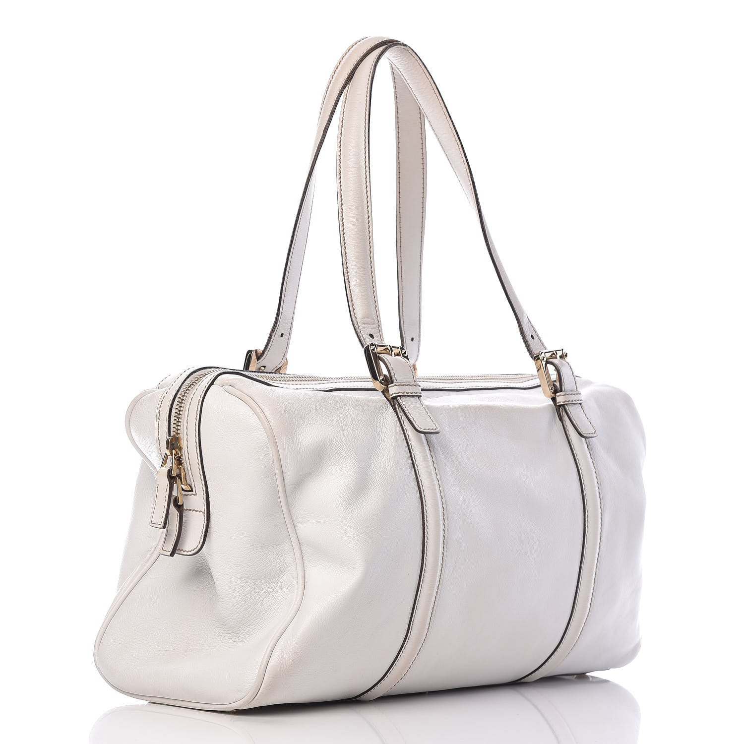 Gucci Calfskin Medium Britt Boston White 3 of 22