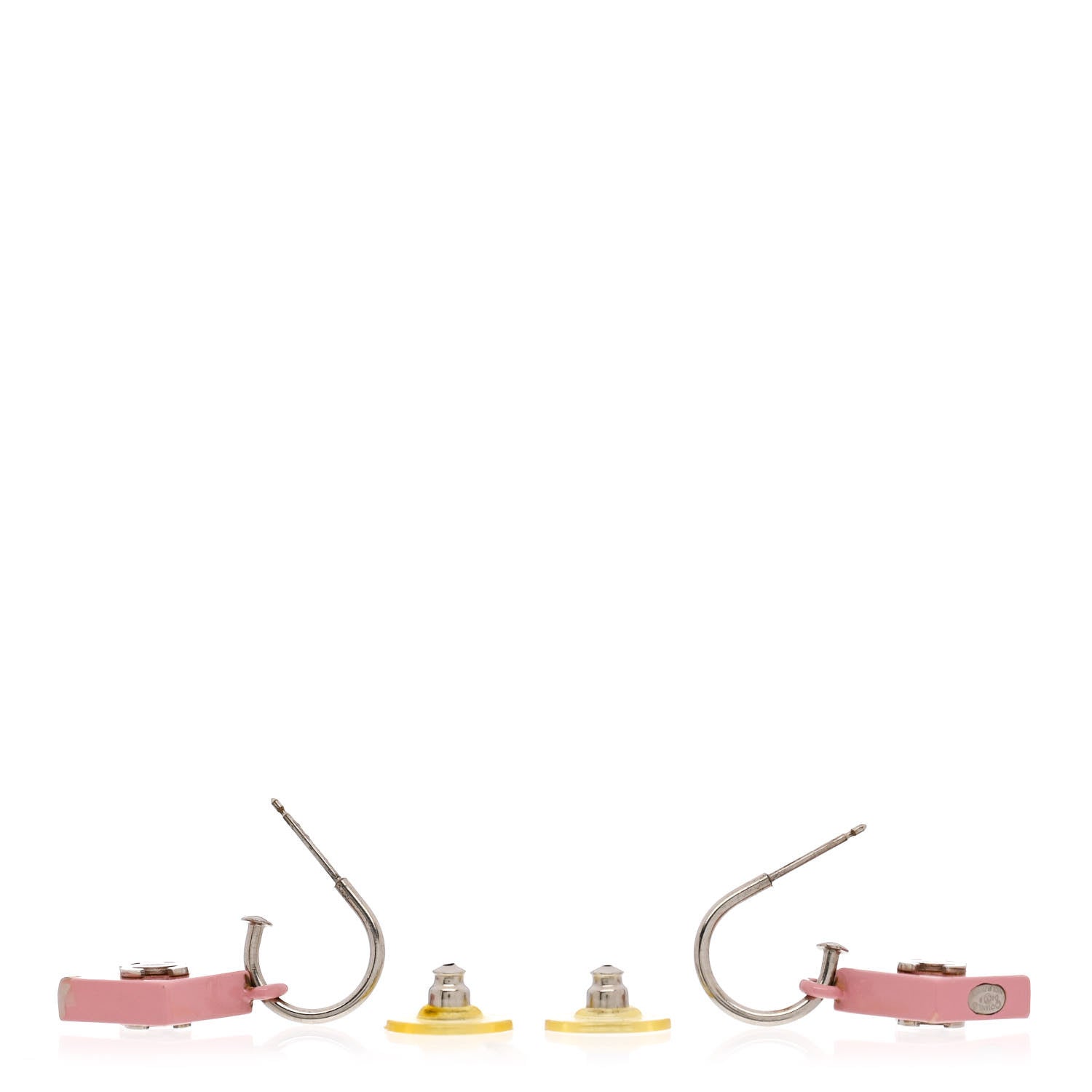 Chanel Acrylic CC Drop Earrings Pink 3 of 6