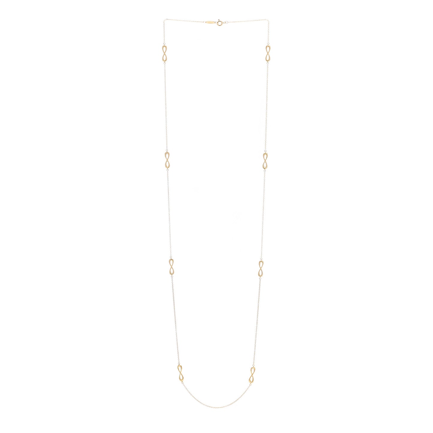 18K Yellow Gold Infinity Endless Necklace