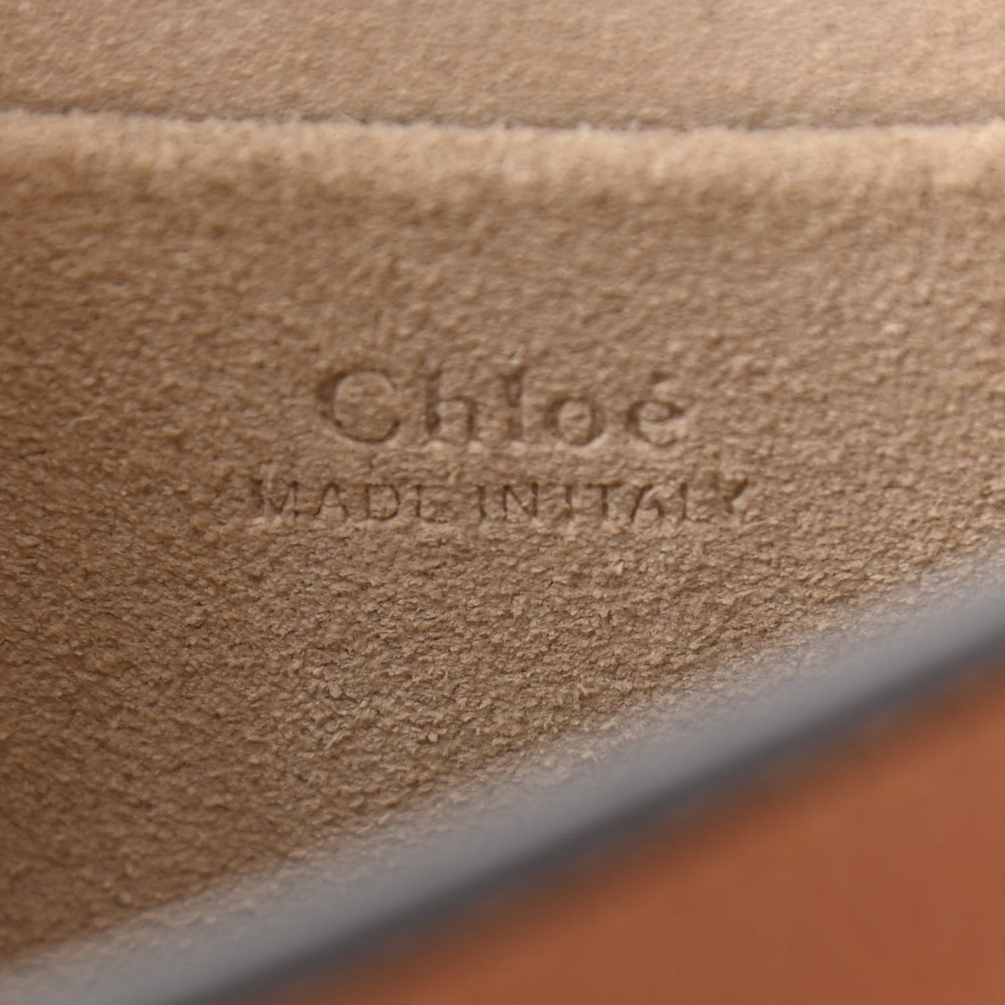 Calfskin Suede Small Nile Bracelet Bag Caramel