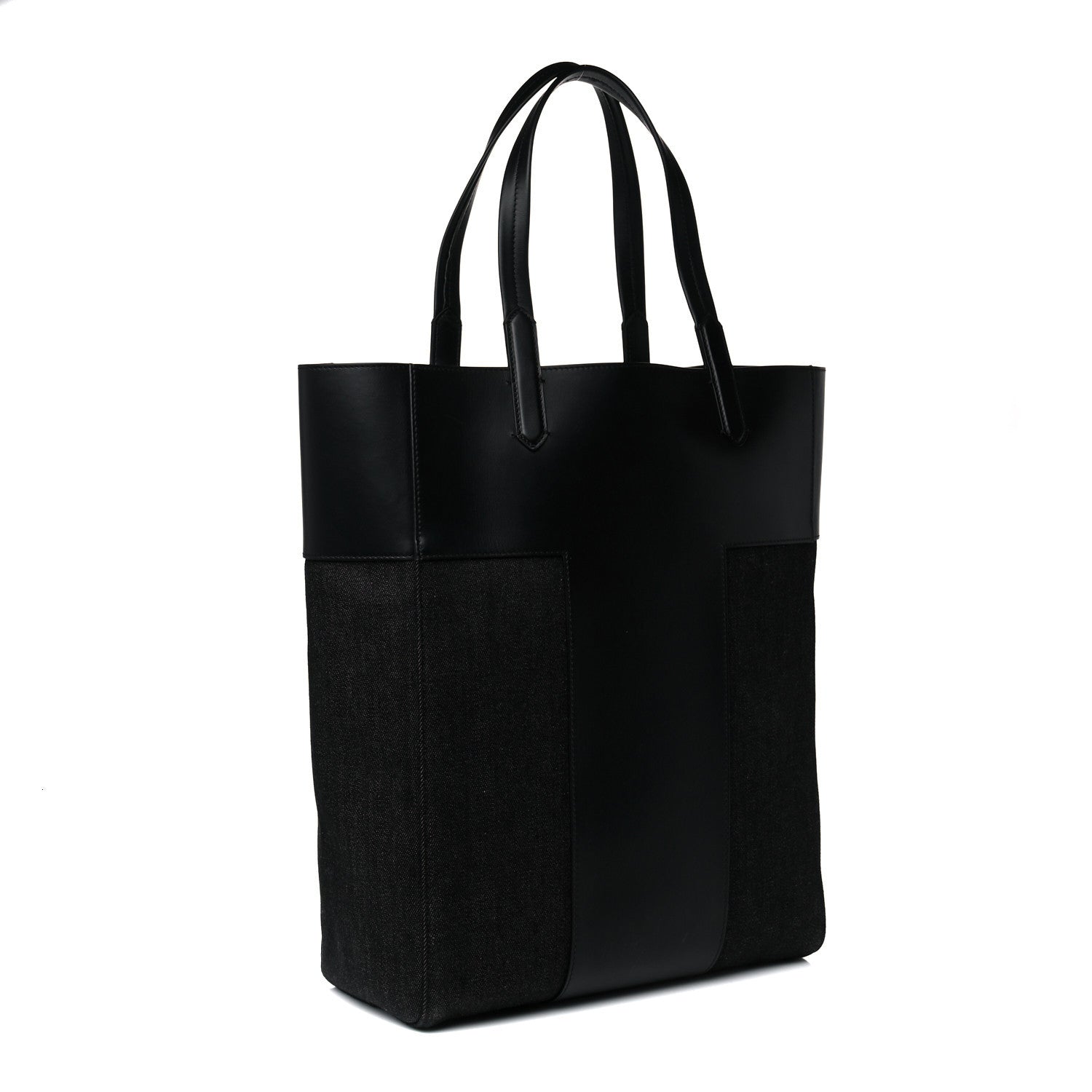 Tom Ford Denim North South Tote Black 2 of 10