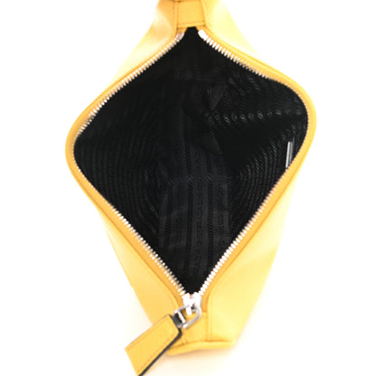 Prada Saffiano Cuir Triangle Wristlet Sole 5 of 10