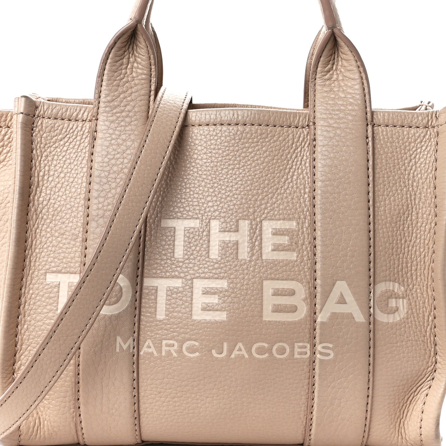 Marc Jacobs Grained Calfskin Small The Tote Bag Twine 10 of 15