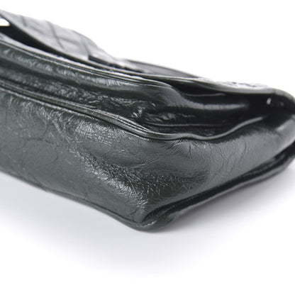 Saint Laurent Crinkled Calfskin Matelasse Monogram Baby Niki Chain Satchel Dark Green 7 of 9