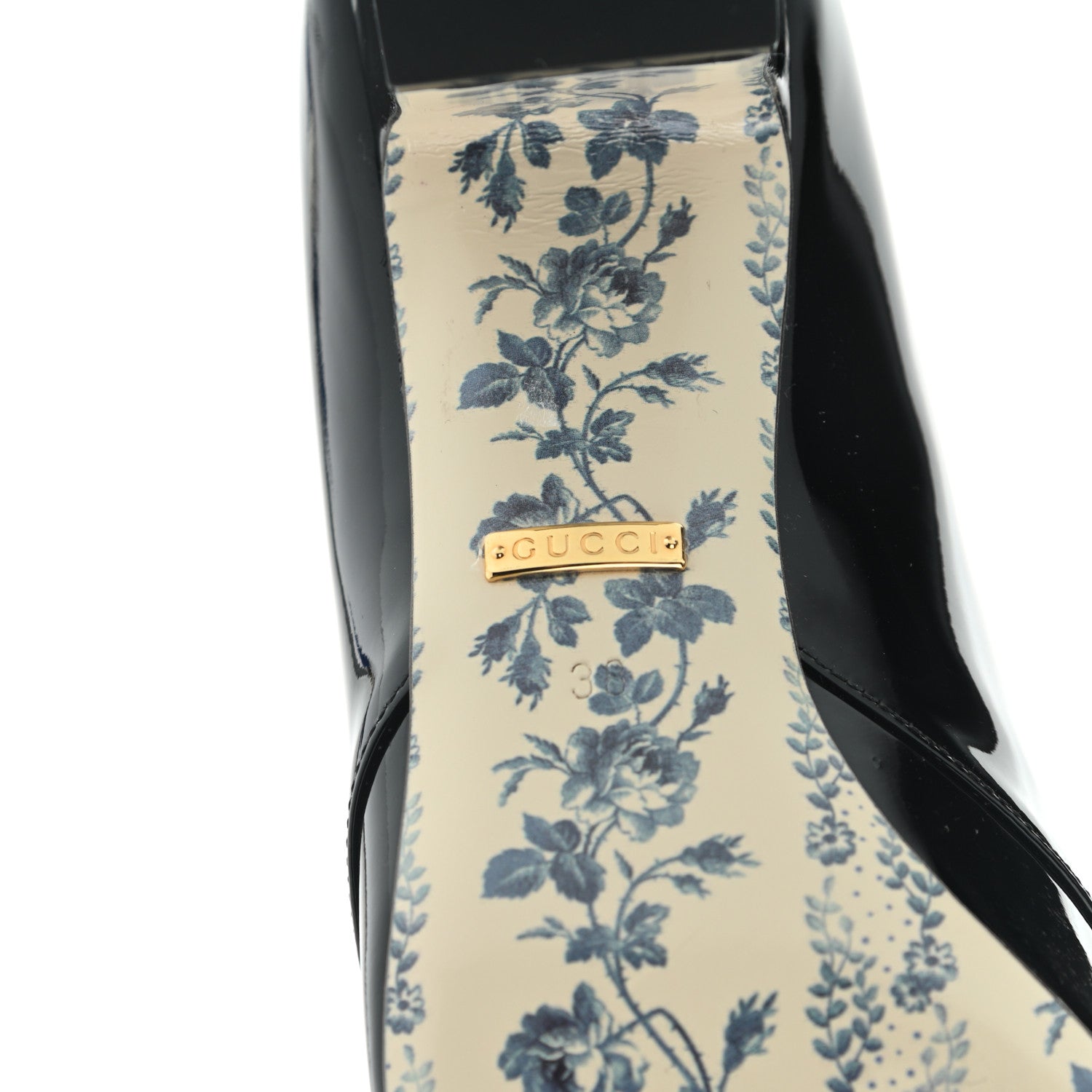 Gucci Vernice GG Victoire 55mm Loafer Pumps 38 Black 6 of 10