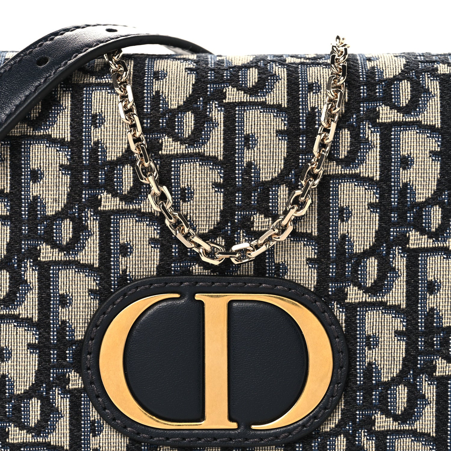Christian Dior Oblique 30 Montaigne 2-In-1 Pouch Blue 1874226