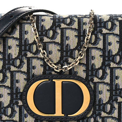 Christian Dior Oblique 30 Montaigne 2-In-1 Pouch Blue 7 of 10