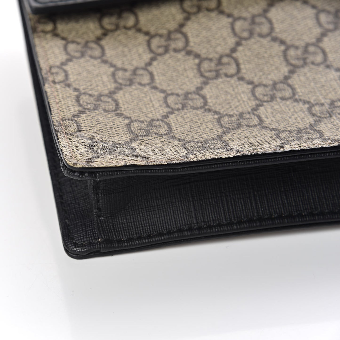 GG Supreme Monogram Web Belt Bag Black