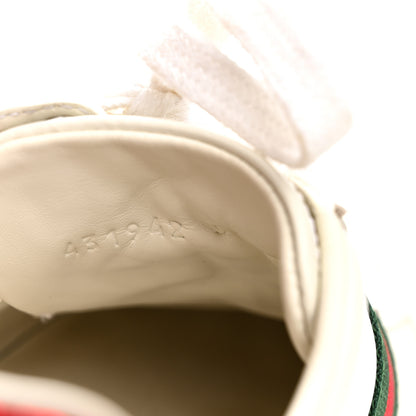Gucci Calfskin Ayers Bee Embroidered Womens Ace Sneakers 36 White Green 9 of 14