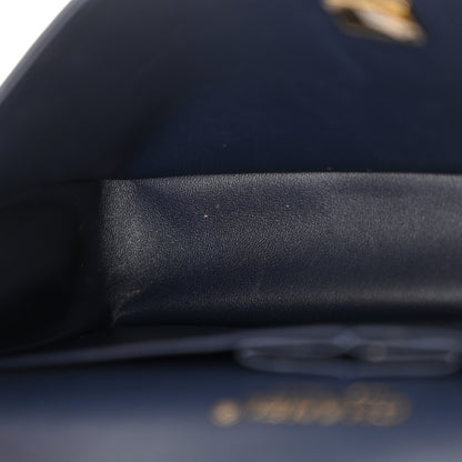 Chanel Caviar Quilted Medium Double Flap Navy 11 of 14