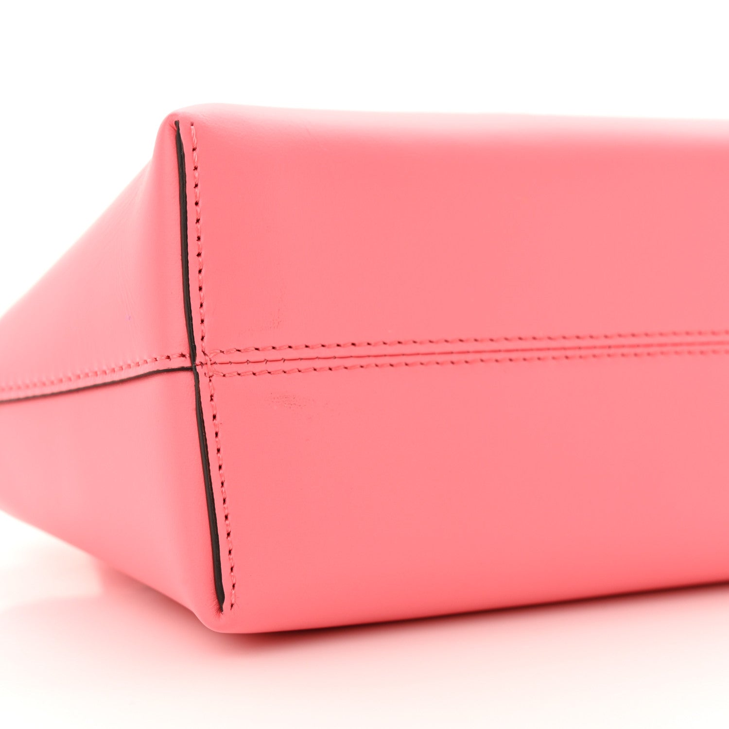 Fendi Vitello King Plexiglass Logo Embossed Mini By The Way Top Handle Boston Bag Pink Dalia 9 of 11