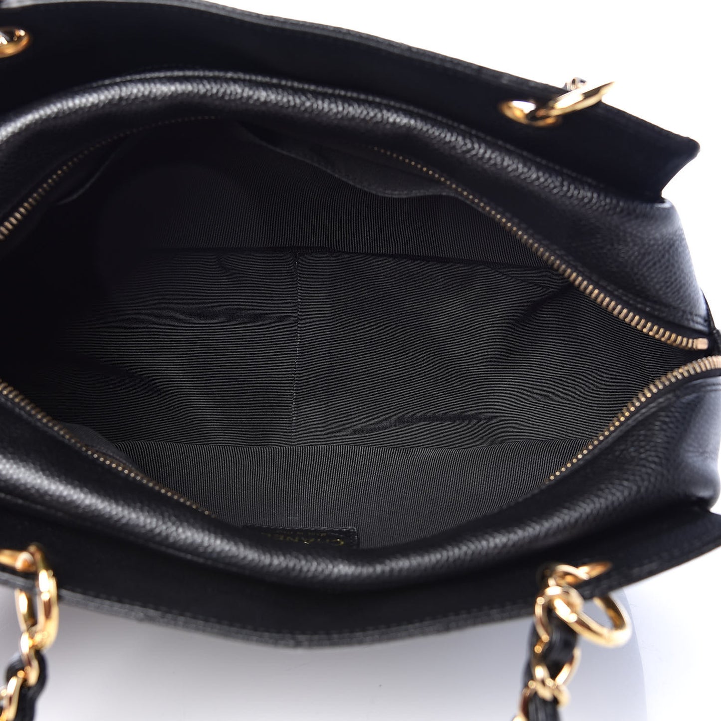 Caviar Quilted Petit Timeless Tote PTT Black