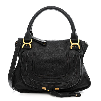 Chloe Calfskin Medium Marcie Satchel Black 1 of 10