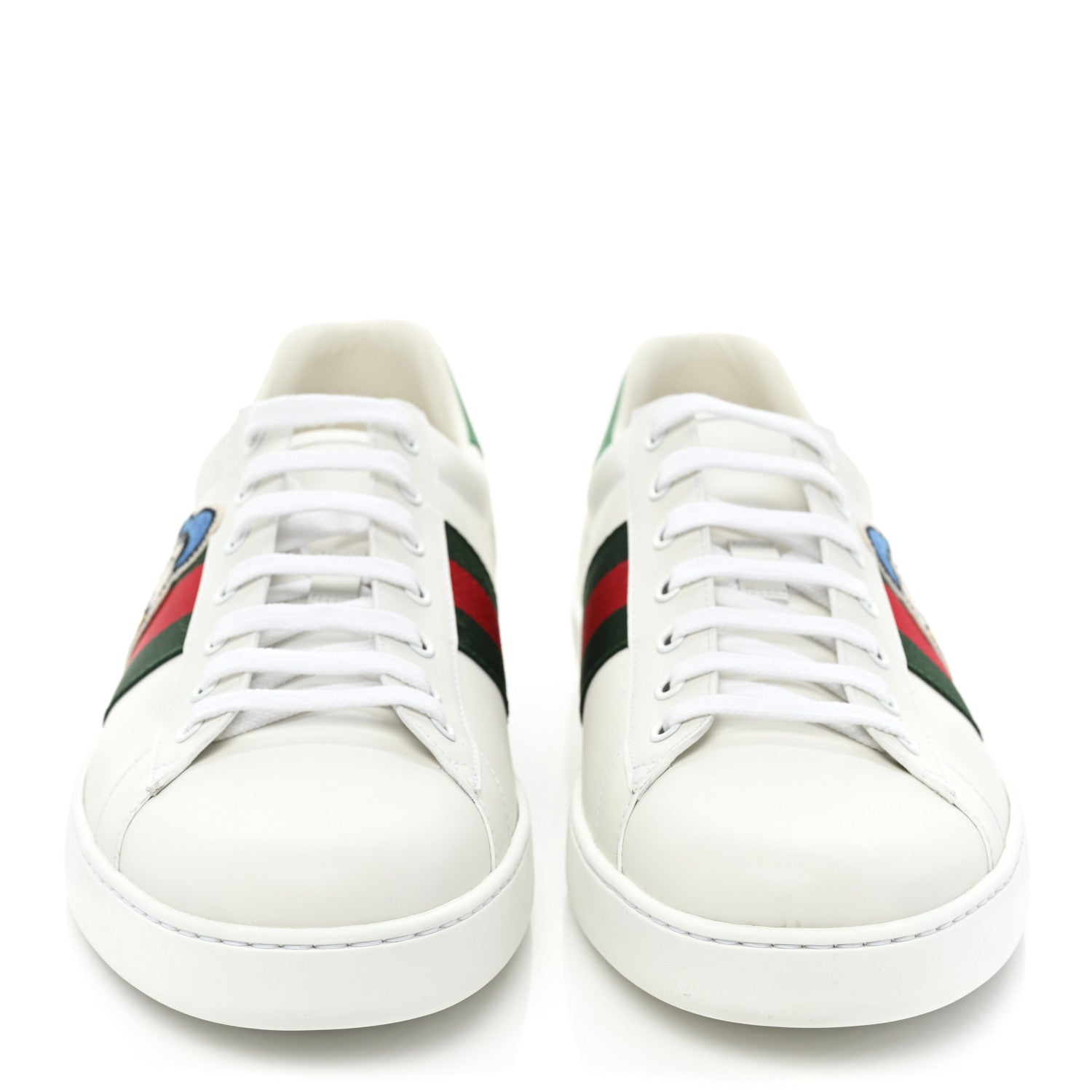 Gucci X DISNEY Calfskin Miro Soft Web Donald Duck Mens Ace Sneakers 14.5 White New Shamarock 2 of 9