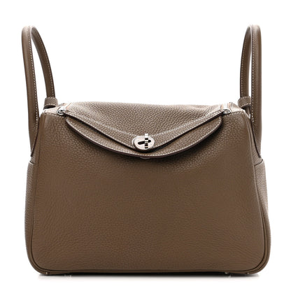 Hermes Taurillon Clemence Lindy 30 Etoupe 1 of 11