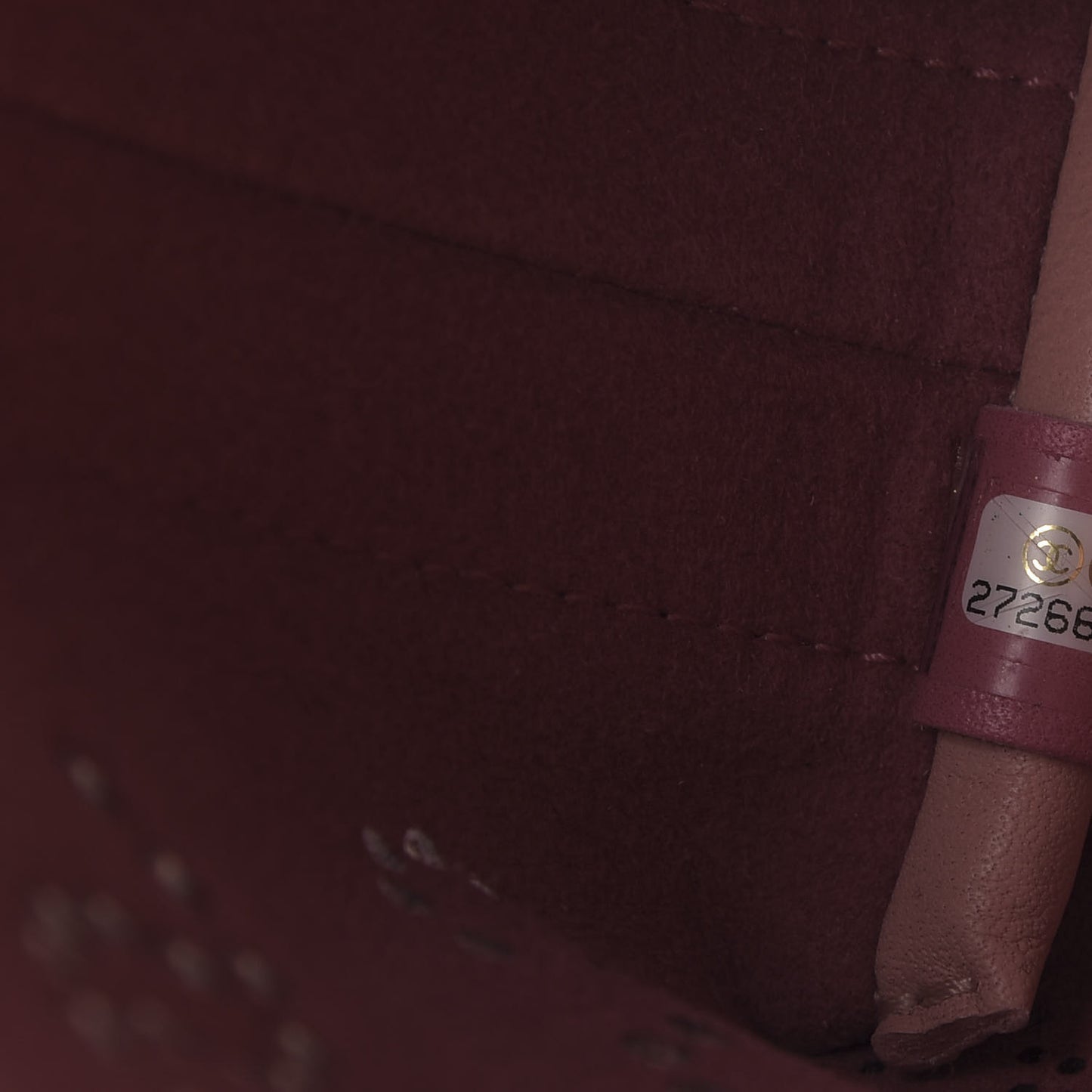 Calfskin Tweed Eyelet Flap Bag Pink
