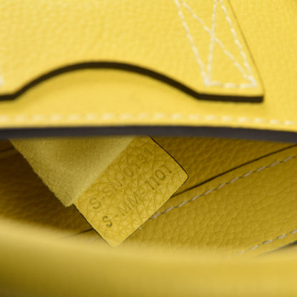 Celine Drummed Calfskin Mini Luggage Citron 7 of 10