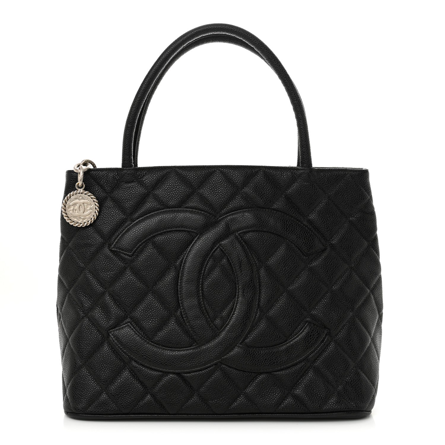 Chanel Caviar Quilted Medallion Tote Black 1 of 17