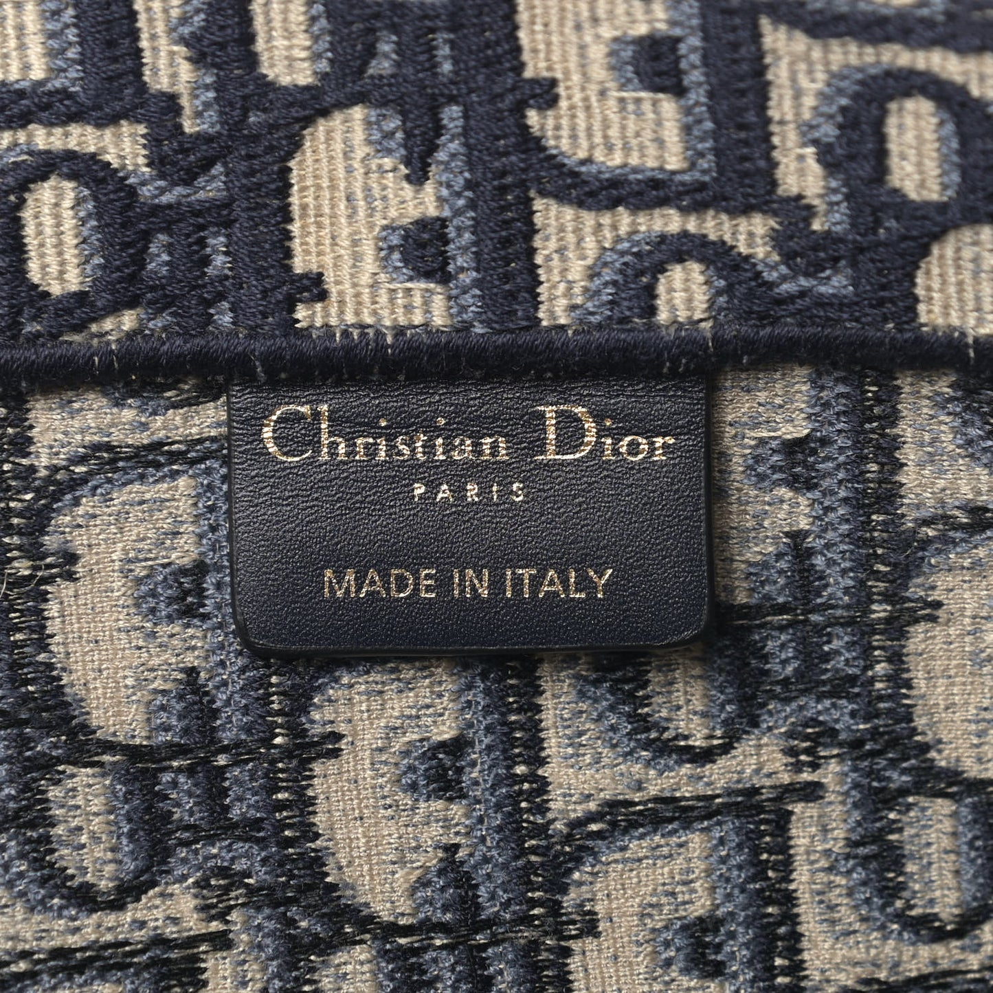 Oblique Book Tote Blue Multicolor