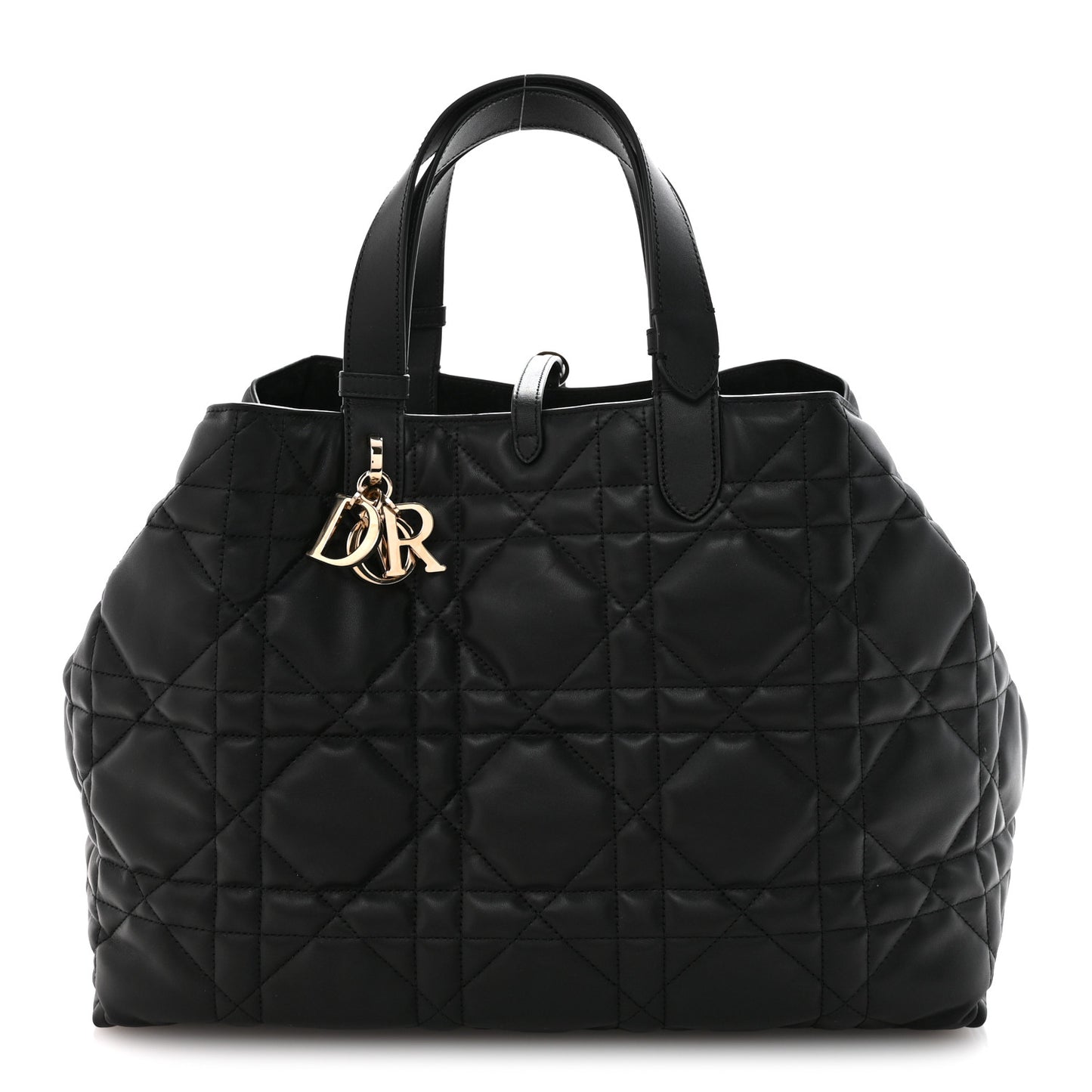 Calfskin Macrocannage Large Toujours Black