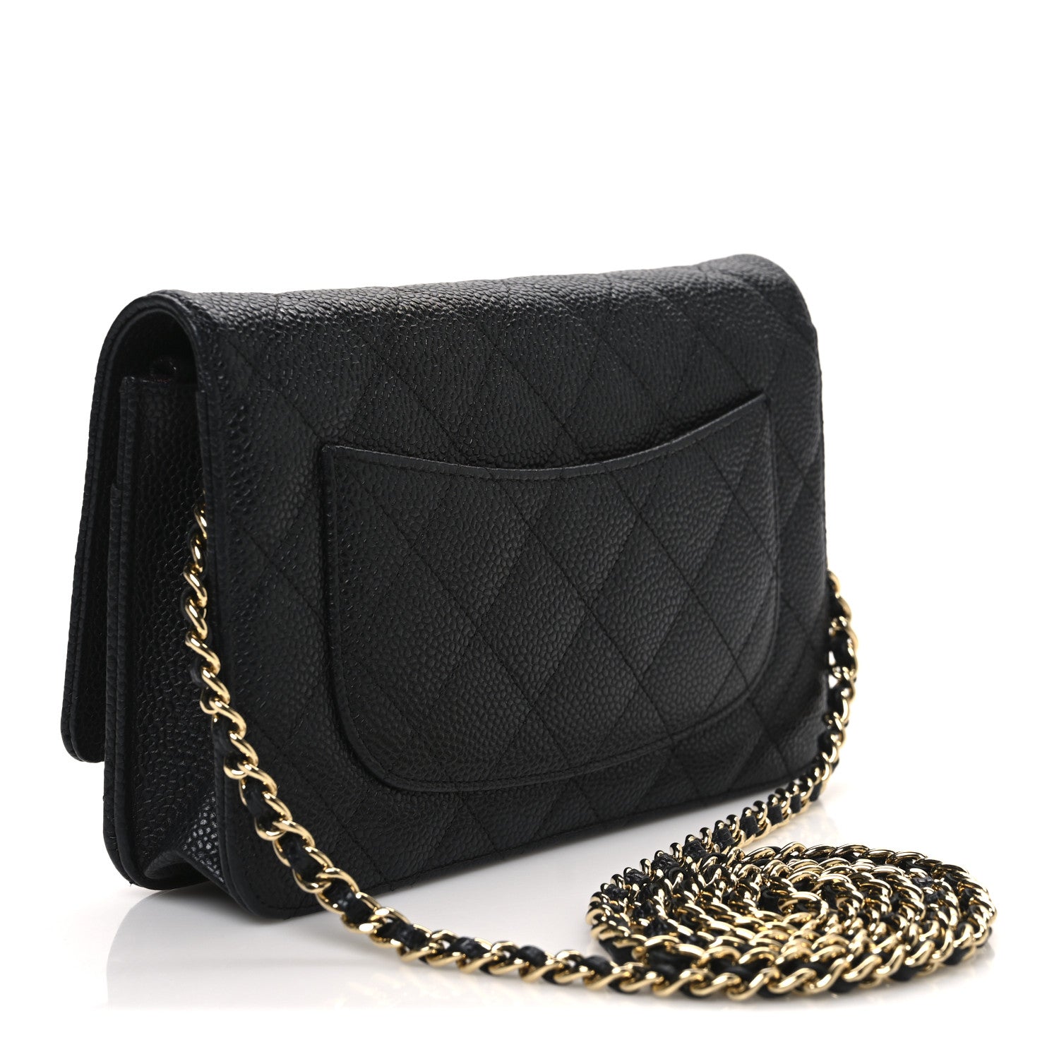 Chanel Caviar Quilted Wallet on Chain WOC Black 3 of 12