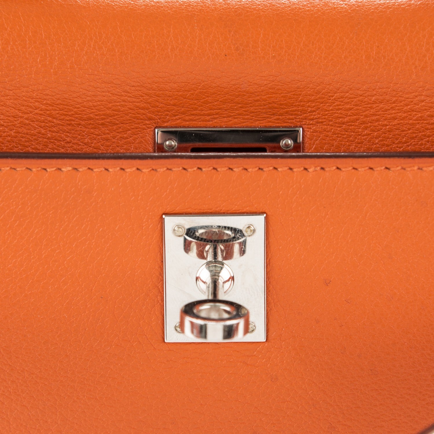 Hermes Swift Kelly Pochette Clutch Orange 14 of 20