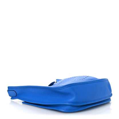 Hermes Taurillon Clemence Evelyne III PM Bleu Hydra 4 of 13