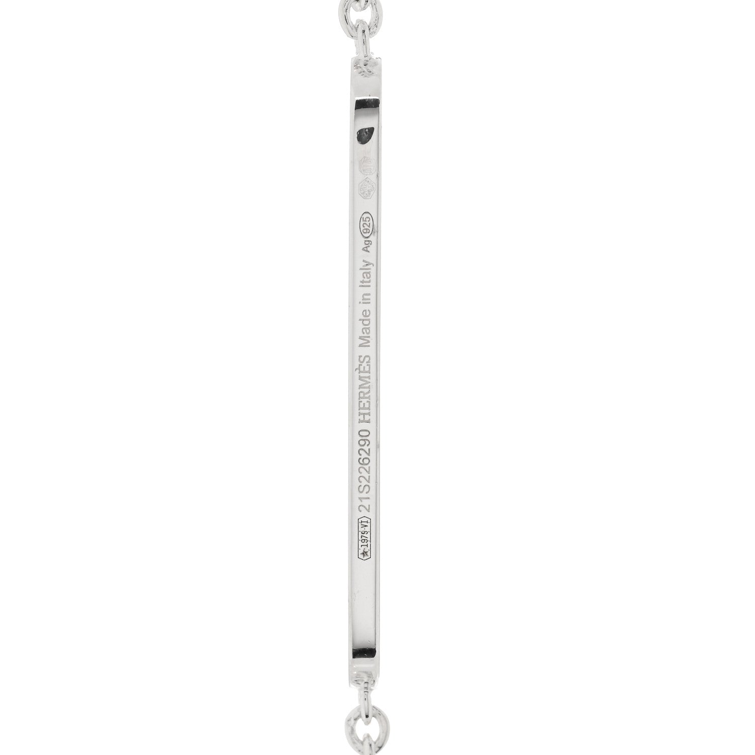 Hermes Sterling Silver Ever Chaine d'Ancre Long Lariat Necklace 4 of 5