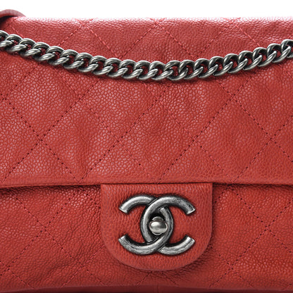 Chanel Caviar Quilted Medium Simply CC Flap Red 8 of 11