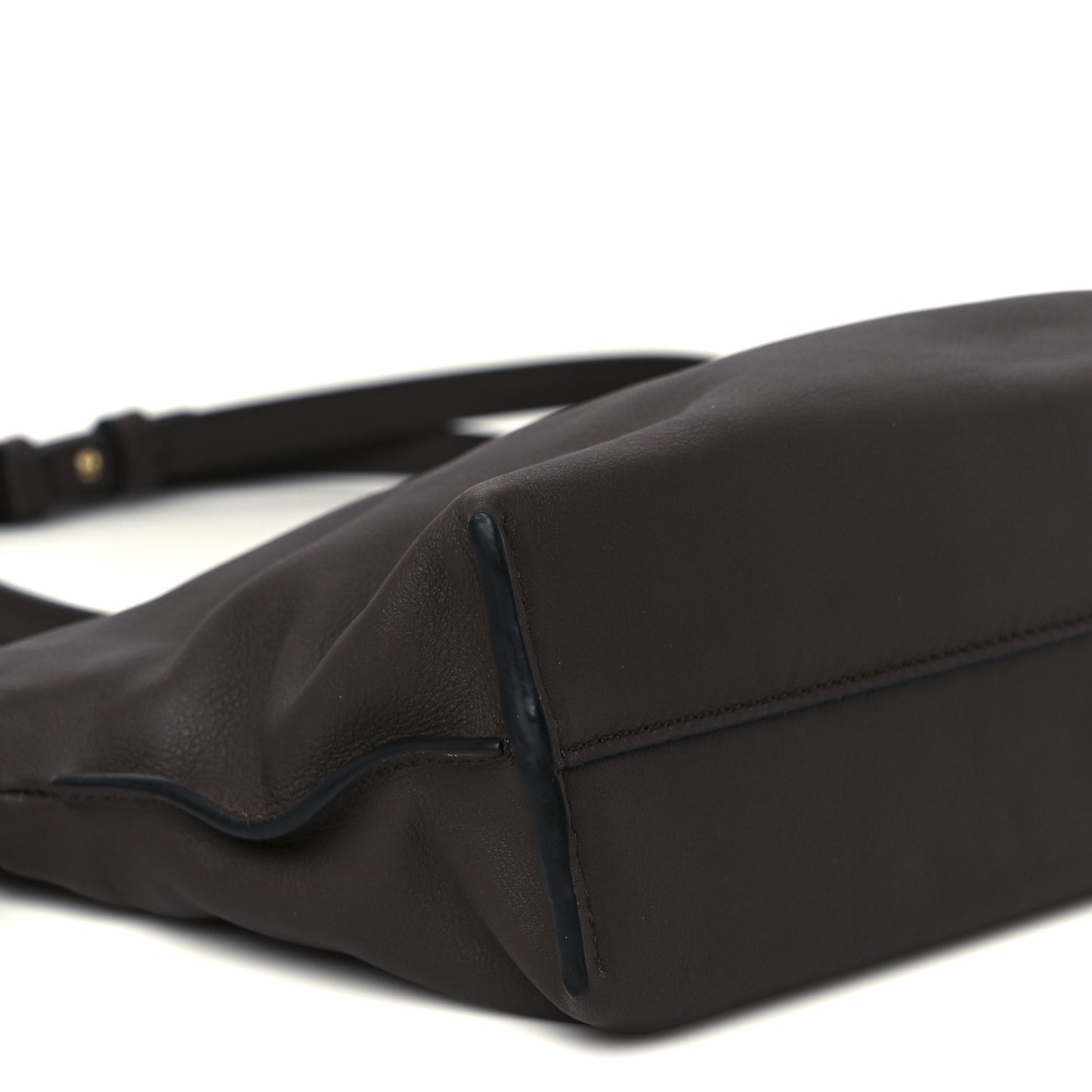 Calfskin Mini Flamenco Knot Clutch Chocolate