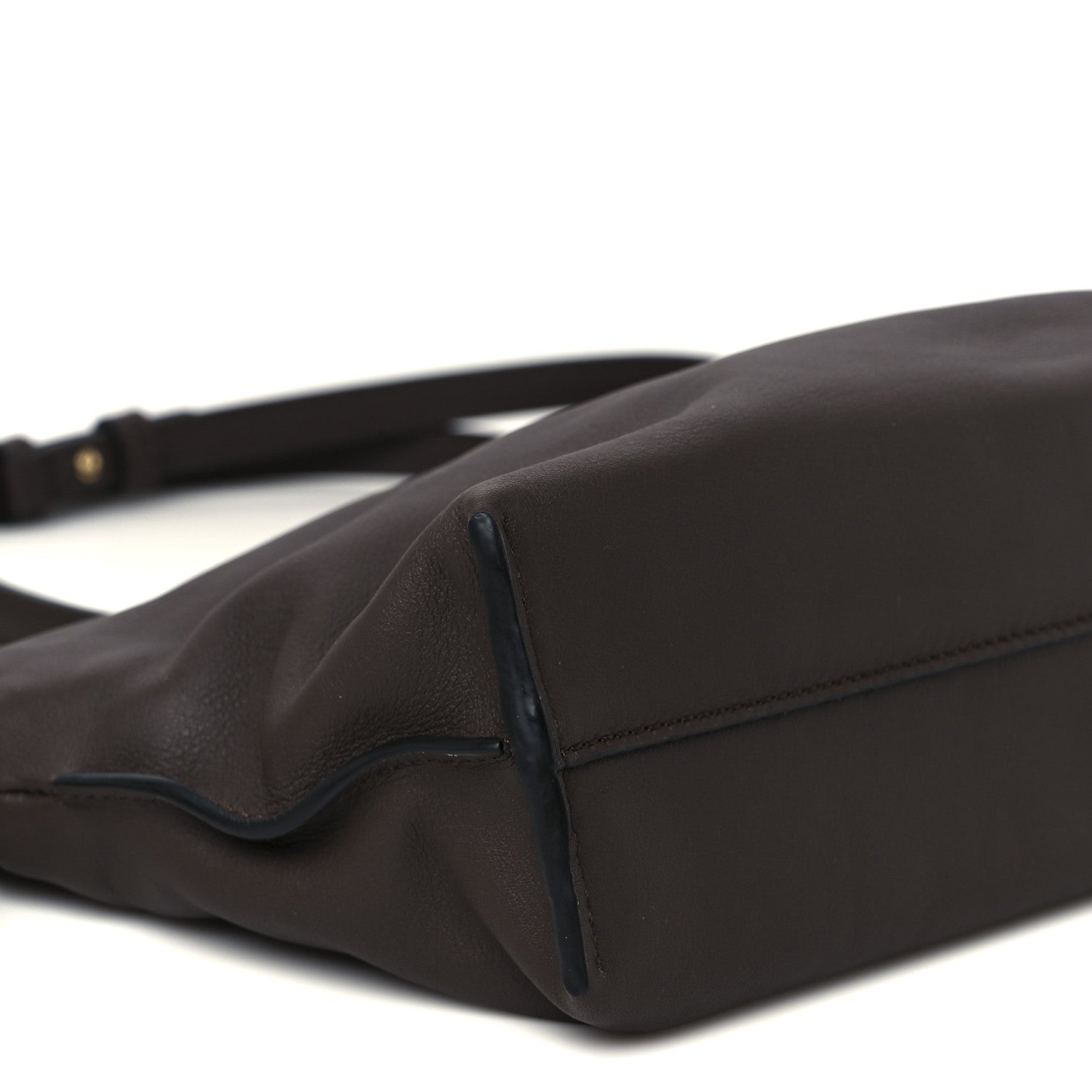 Loewe Calfskin Mini Flamenco Knot Clutch Chocolate 9 of 10