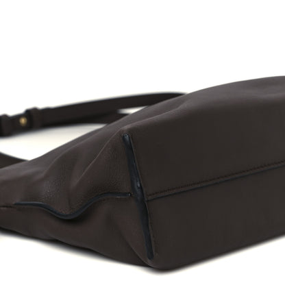 Loewe Calfskin Mini Flamenco Knot Clutch Chocolate 9 of 10