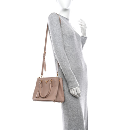 Prada Saffiano Lux Small Galleria Double Zip Tote Cammeo 2 of 17