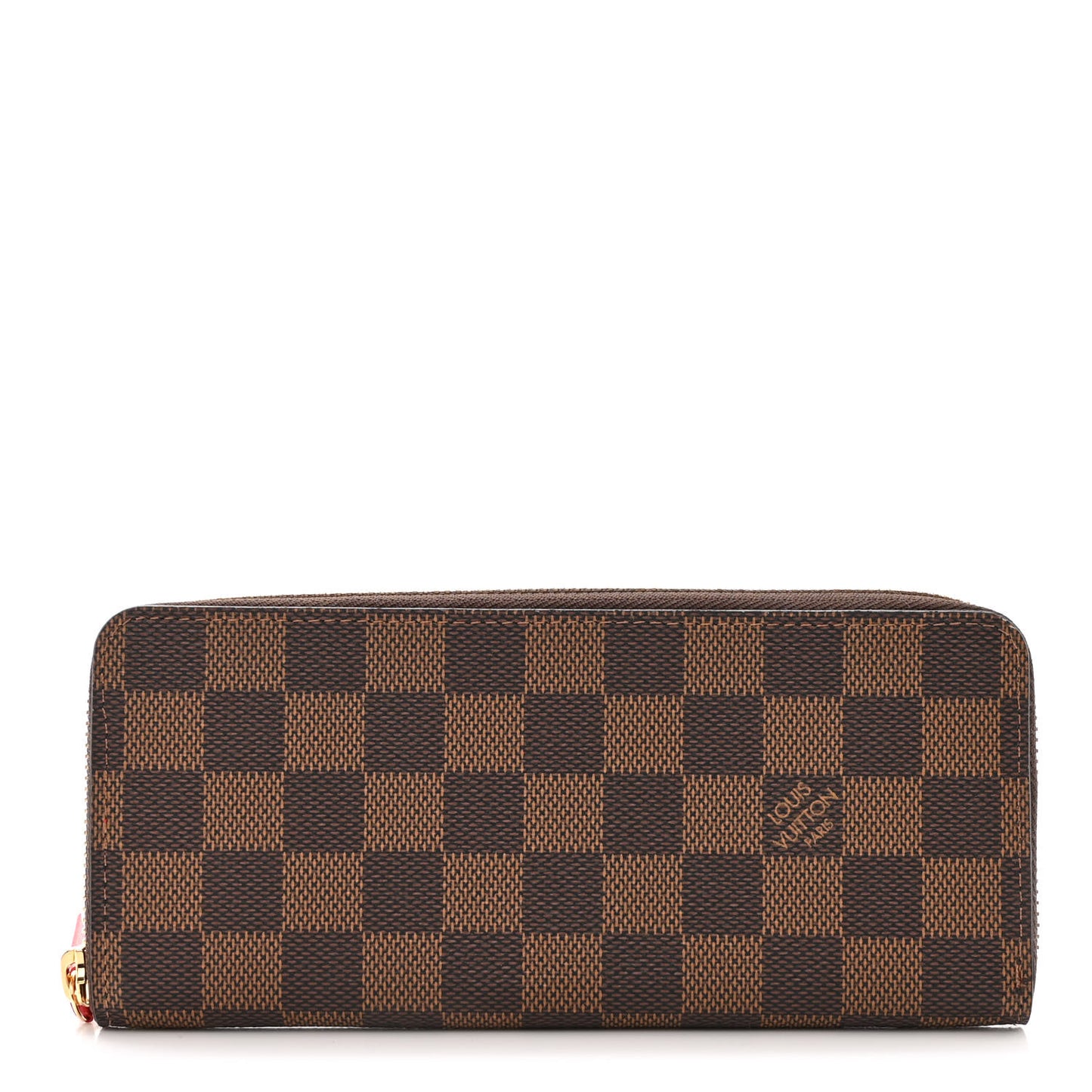 Damier Ebene Clemence Wallet Cherry