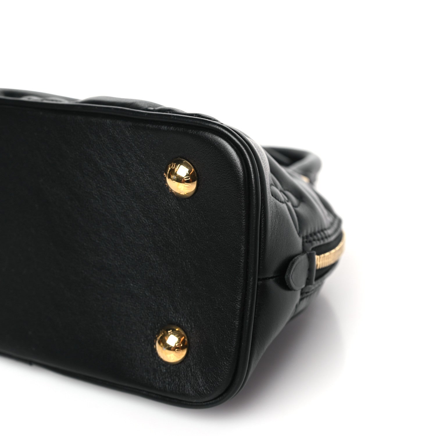 Louis Vuitton Calfskin Bubblegram Alma BB Black 8 of 8