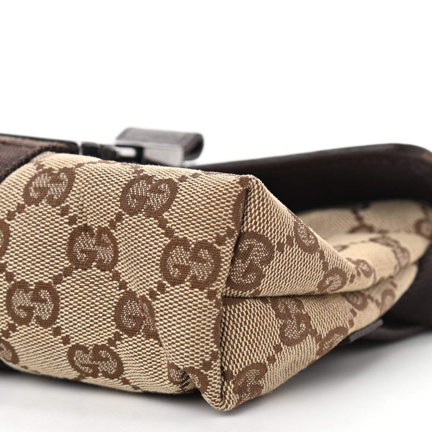 Gucci Monogram Waist Pouch Bag Dark Brown 6 of 11
