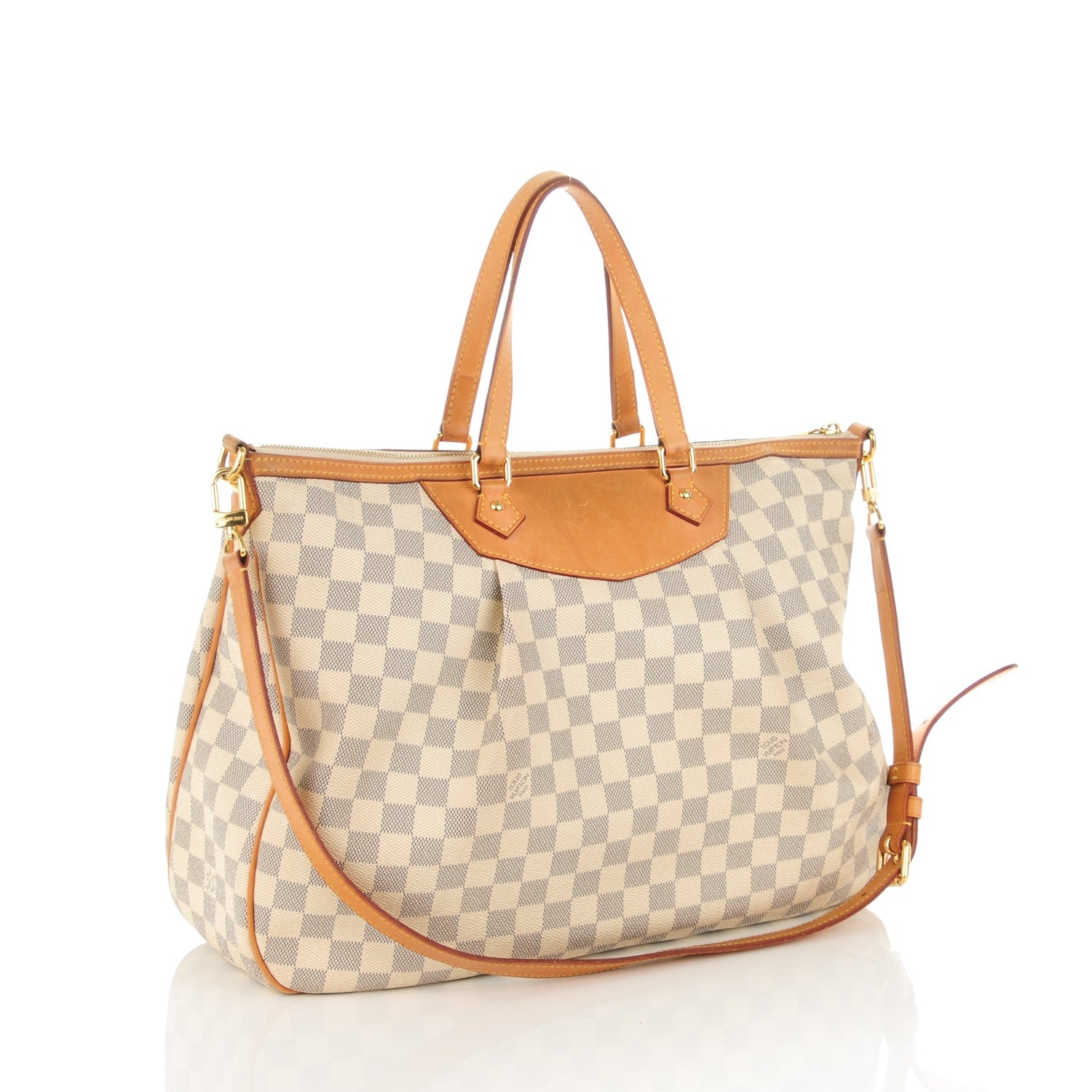 Louis Vuitton Damier Azur Siracusa GM 3 of 14
