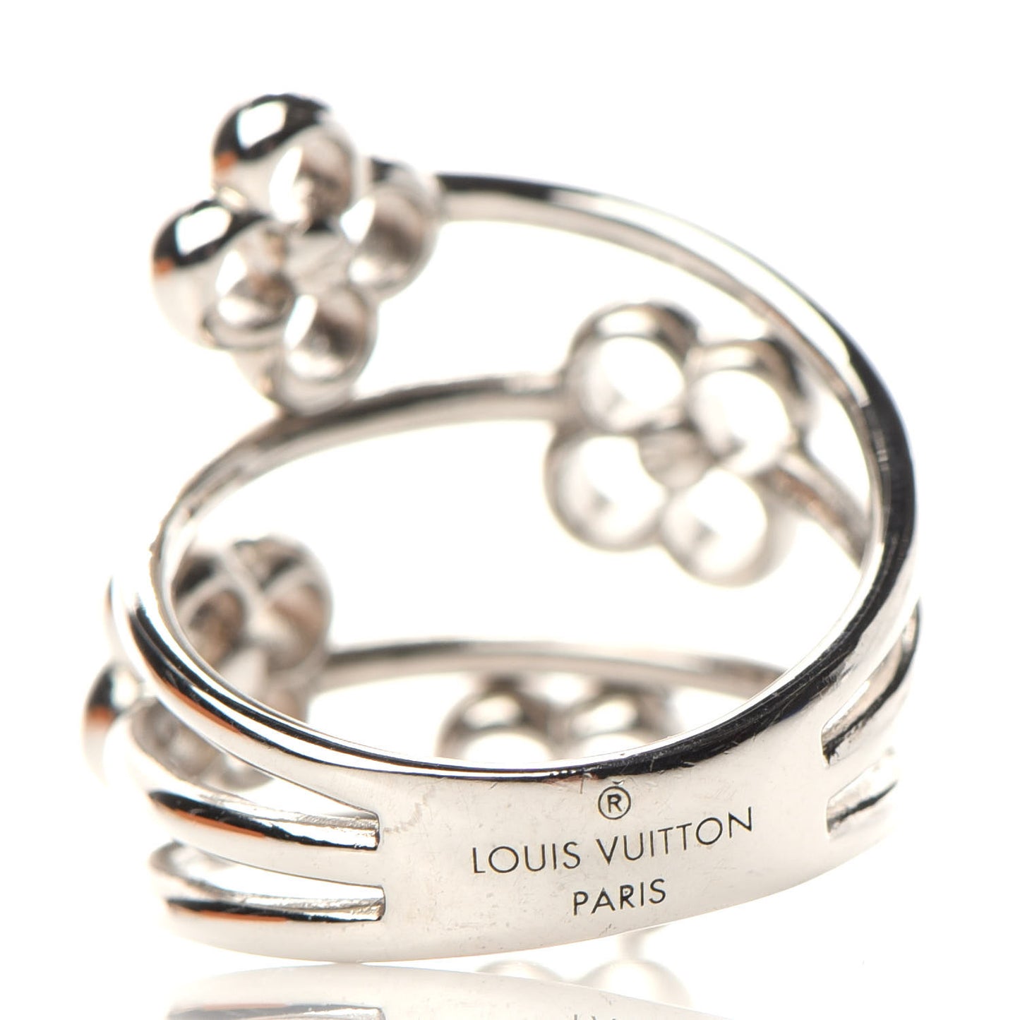 Flower Full Ring M Silver