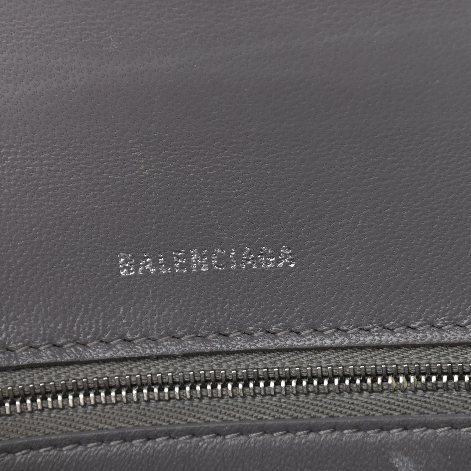 Balenciaga Shiny Box Calfskin Small Hourglass Top Handle Bag Dark Grey 6 of 15