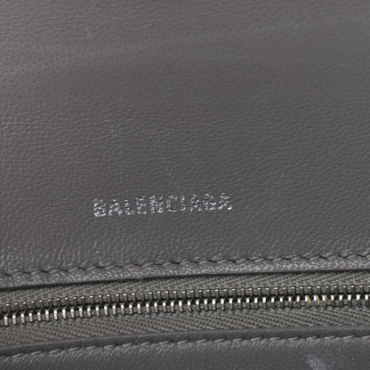 Balenciaga Shiny Box Calfskin Small Hourglass Top Handle Bag Dark Grey 6 of 15